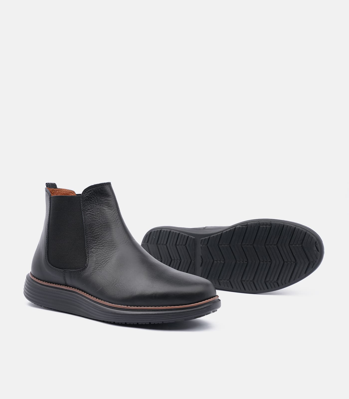 Chelsea Leather Noir